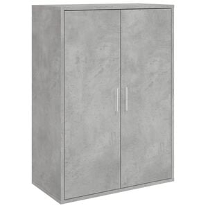 vidaXL Př&iacute;born&iacute;k betonově &scaron;ed&yacute; 60 x 31 x 84 cm kompozitn&iacute; dřevo