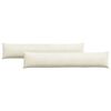 vidaXL Pohovkov&eacute; pol&scaron;t&aacute;ře 2 pcs Kr&eacute;mov&aacute; 200 x 40 cm Žebrovan&aacute; l&aacute;tka