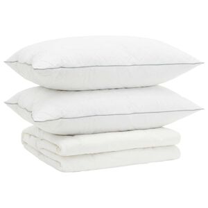 vidaXL Sada přikr&yacute;vek s 90% hus&iacute;m peř&iacute;m FULDA 3 ks 200 x 200 cm L&eacute;to