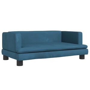 vidaXL Pel&iacute;&scaron;ek pro psy modr&yacute; 80 x 45 x 30 cm samet