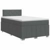 vidaXL Postel boxspring s matrac&iacute; Tmavě &scaron;ed&aacute; 120 x 200 cm Textil