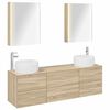 vidaXL Sada koupelnov&eacute;ho n&aacute;bytku 5 pcs Dub sonoma