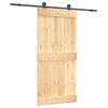 vidaXL Posuvn&eacute; dveře Přirozen&aacute; a čern&aacute; 95 x 210 cm
