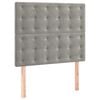vidaXL Čelo postele světle &scaron;ed&eacute; 100x5x118/128 cm sametov&eacute;
