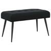 vidaXL Lavice s knofl&iacute;kov&yacute;m pro&scaron;&iacute;v&aacute;n&iacute;m Čern&aacute; 80 x 40 x 46 cm Samet