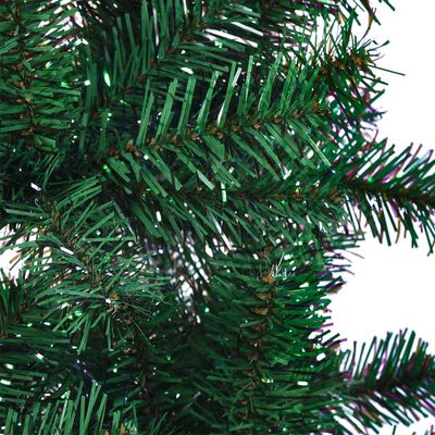 vidaXL Umělý vánoční stromek s duhovým jehličím zelený 180 cm PVC