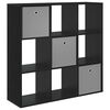 vidaXL Serv&iacute;rovac&iacute; skř&iacute;ň se z&aacute;suvkou Čern&yacute; dub 102 x 31 x 99,5 cm