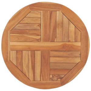 vidaXL Stoln&iacute; deska masivn&iacute; teakov&eacute; dřevo kulat&aacute; 2,5 cm 60 cm