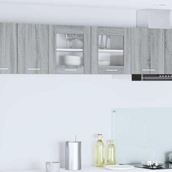 vidaXL Z&aacute;věsn&aacute; skř&iacute;ňka s &uacute;loži&scaron;těm &Scaron;ed&yacute; Sonoma a b&iacute;l&aacute; 80 x 31 x 40 cm