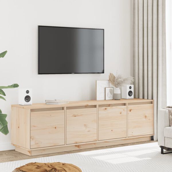 vidaXL TV skř&iacute;ňka 156 x 37 x 45 cm masivn&iacute; borov&eacute; dřevo