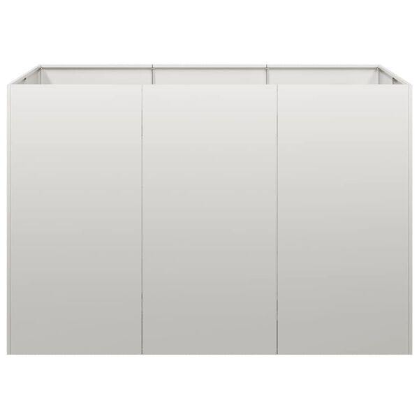 vidaXL Truhl&iacute;k 120x80x80 cm nerezov&aacute; ocel