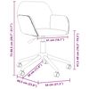 vidaXL Otočn&aacute; kancel&aacute;řsk&aacute; židle světle &scaron;ed&aacute; textil