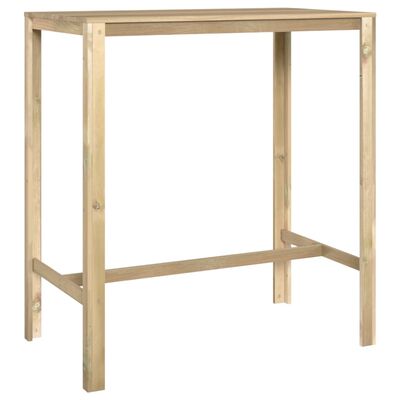 vidaXL Barový stůl 110 x 60 x 110 cm impregnovaná borovice