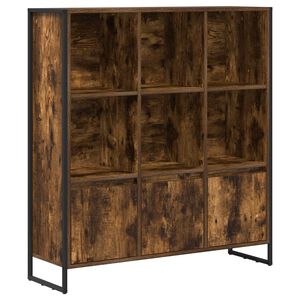vidaXL Knihovna 99,5 x 30 x 108 cm Kompozitn&iacute; dřevo Kouřov&yacute; dub