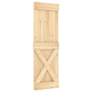 vidaXL Posuvn&eacute; dveře NARVIK Přirozen&aacute; a čern&aacute; 70 x 210 cm (152,5 cm)