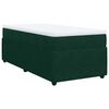 vidaXL Box spring postel s matrac&iacute; tmavě zelen&aacute; 80 x 200 cm samet