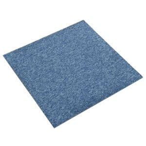 vidaXL Koberec 20 pcs Modr&aacute; 50 x 50 cm 100% polypropylen