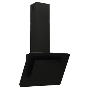 vidaXL N&aacute;stěnn&aacute; digestoř 60 cm nerezov&aacute; ocel a tvrzen&eacute; sklo čern&aacute;