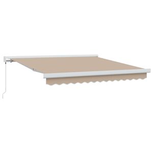 vidaXL Stahovac&iacute; mark&yacute;za B&eacute;žov&aacute; 300 x 250 cm Pl&aacute;tno a hlin&iacute;k