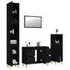 vidaXL 4d&iacute;ln&yacute; set koupelnov&eacute;ho n&aacute;bytku čern&yacute; kompozitn&iacute; dřevo