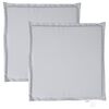 vidaXL Podsed&aacute;ky na zahradn&iacute; n&aacute;bytek 2 ks &scaron;ed&eacute; 45x45x2 cm čtvercov&eacute;