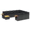 vidaXL Patio Sofa Set 11m&iacute;stn&eacute; Black