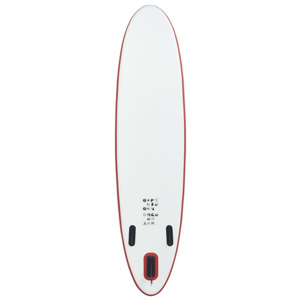 vidaXL Stand Up Paddleboard SUP nafukovací červenobílý