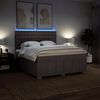vidaXL Box spring postel s matrac&iacute; taupe 180x200 cm textil