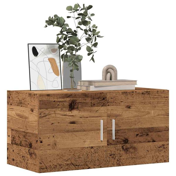 vidaXL N&aacute;stěnn&aacute; skř&iacute;ňka old wood 80 x 39 x 40 cm kompozitn&iacute; dřevo