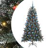 vidaXL Uměl&yacute; v&aacute;nočn&iacute; stromeček Zelen&aacute; 180 cm PVC, plast a ocel