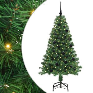 vidaXL Uměl&yacute; v&aacute;nočn&iacute; stromeček Zelen&aacute; 150 cm PVC, ocel a plast