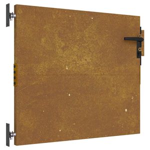 vidaXL Zahradn&iacute; branka 85 x 125 cm z corten oceli čtvercov&yacute; design