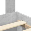 vidaXL R&aacute;m postele s čelo Betonově &scaron;ed&aacute; 200 x 200 cm kompozitn&iacute; dřevo