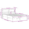 vidaXL Postel bez matrace voskově hněd&aacute; 135 x 190 cm masivn&iacute; borovice