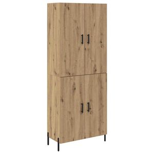 vidaXL Vysok&yacute; bufet Artisanov&yacute; dub 69,5 x 34 x 180 cm Kompozitn&iacute; dřevo