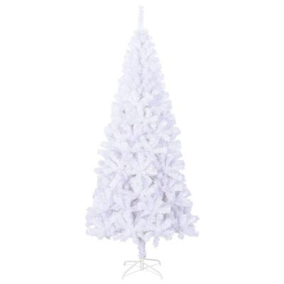 vidaXL Umělý vánoční strom L 240 cm bílý