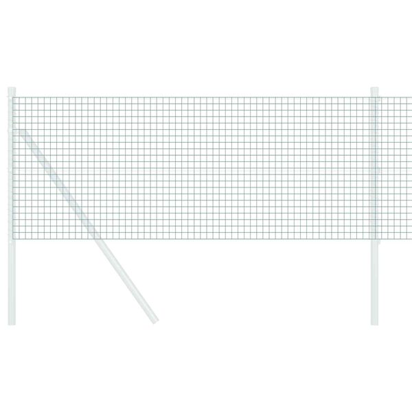 vidaXL Svařovan&yacute; dr&aacute;těn&yacute; plot Zelen&aacute; 0.8 x 10 m