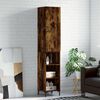 vidaXL Skř&iacute;ň highboard kouřov&yacute; dub 34,5 x 34 x 180 cm kompozitn&iacute; dřevo