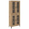 vidaXL Vysok&yacute; bufet Artisanov&yacute; dub 69,5 x 34 x 180 cm Kompozitn&iacute; dřevo