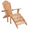 vidaXL Zahradn&iacute; křeslo Adirondack s podnožkou Př&iacute;rodn&iacute;