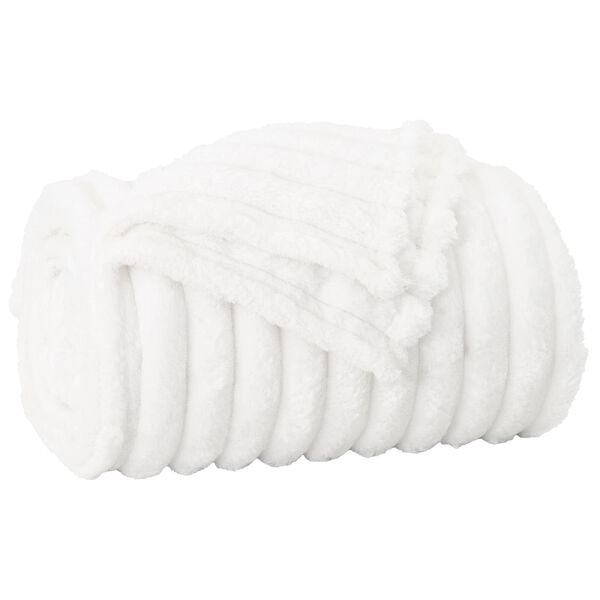 vidaXL Dekoračn&iacute; deky 6 pcs B&iacute;l&aacute; 240 x 220 cm Fleece