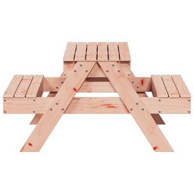 vidaXL Dětský piknikový stůl s pískovištěm masivní dřevo douglasky