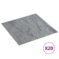 vidaXL Samolepicí podlahové desky 20 ks PVC 1,86 m² světle šedé
