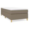 vidaXL R&aacute;m postele s boxspringem taupe 90x190 cm textil
