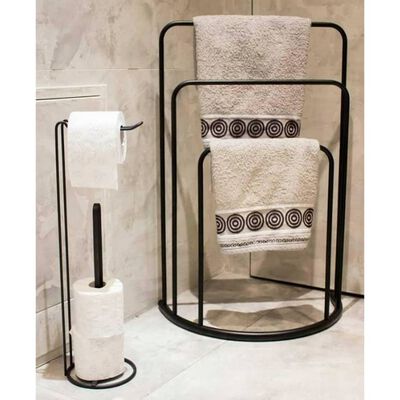 Bathroom Solutions Stojan na ručníky 49,5 x 75 cm kov černý