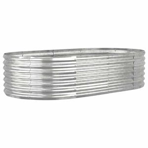 vidaXL Vyv&yacute;&scaron;en&yacute; z&aacute;hon pozinkovan&aacute; ocel 152x80x36 cm stř&iacute;brn&yacute;