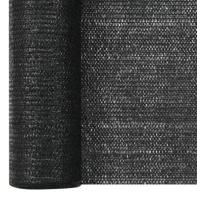 vidaXL Stínící tkanina černá 1,2 x 10 m HDPE 75 g/m²