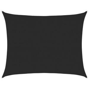 vidaXL Plachta proti slunci 160 g/m&sup2; obd&eacute;ln&iacute;k čern&aacute; 6 x 8 m HDPE