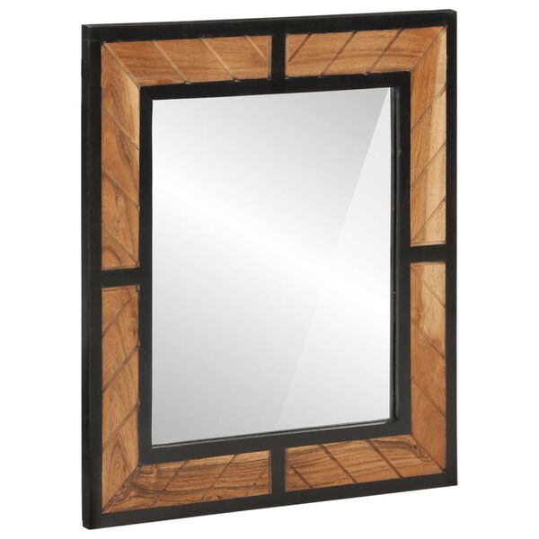 vidaXL 2d&iacute;ln&aacute; koupelnov&aacute; sestava železo a masivn&iacute; ak&aacute;ciov&eacute; dřevo