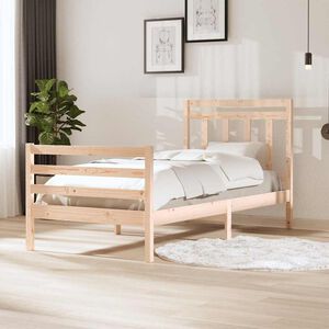 vidaXL R&aacute;m postele masivn&iacute; dřevo 100 x 200 cm